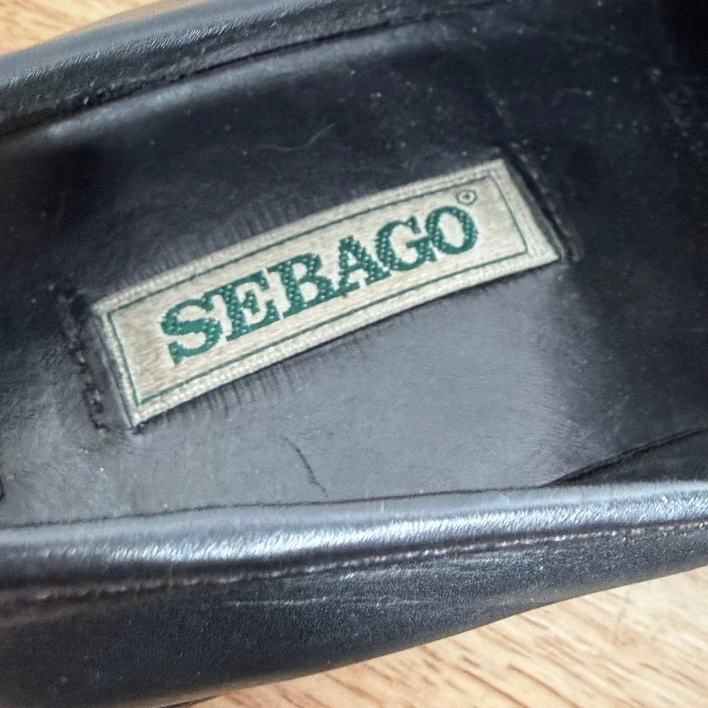 Sebago black leather